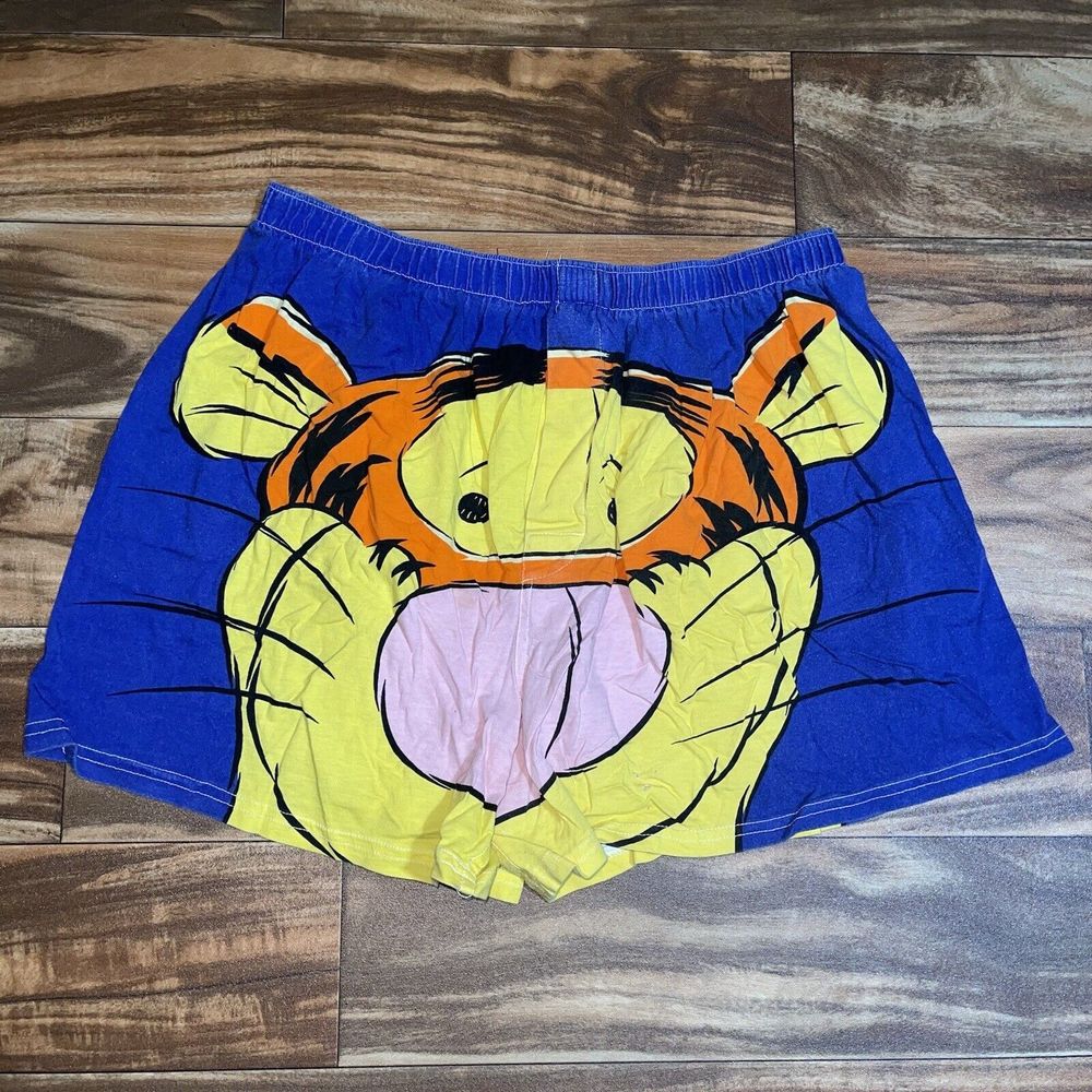 Vintage Disney Originals Tigger Boxers Sleep Shorts Size XL